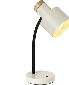 Lampy Rabalux 74097 - Stolná lampa PASTRO 1xE27/20W/230V krémová 74097