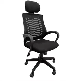 Otočné kreslá Kancelárske kreslo Hesper C509 black
