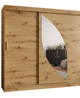 Šatníkové skrine Skriňa Milo 250 artisan