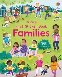 Nalepovačky, vystrihovačky, skladačky First Sticker Book Families - Holly Bathie