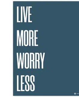 Obrazy s textom Motivačný obraz s vlastným textom - Live more
