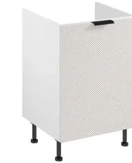 Kuchynské skrinky Korpus Luxeo K04-D60ZS-AX biely