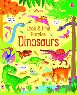 Nalepovačky, vystrihovačky, skladačky Look and Find Puzzles: Dinosaurs - Kirsteen Robson