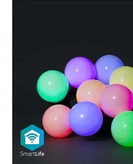 Vianočné osvetlenie  SmartLife LED Wi-Fi RGB 10 LED 9 m Android / IOS WIFILP03C10