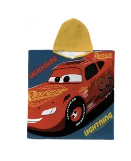 Osušky pre bábätká Detské pončo Cars 60x120cm Setino Tiahome
