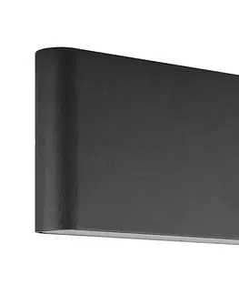 LED osvetlenie Prezent  - LED Vonkajšie nástenné svietidlo MAER 2xLED/5W/230V IP44 čierna 