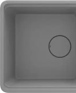 Kuchynské drezy DEANTE DEANTE - Momi metallic grey Granitový drez, 1-bowl with drainer ZKM_S113