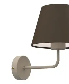 Svietidlá  Nástenné svietidlo ARDEN 1xE27/15W/230V béžové/hnedé 4652