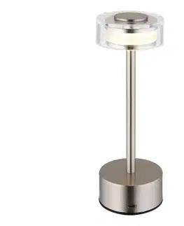 Lampy Globo 21026N - LED Stm. stolná lampa SHIRA LED/2,5W/3,7V 2700/4000/6500K matný chróm 21026N