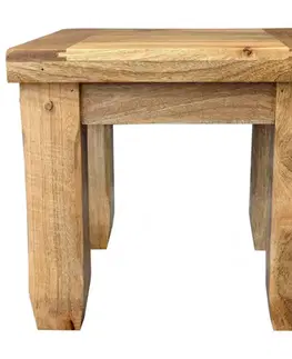 Odkladacie stolíky Odkladací stolík Devi 45x40x45 indický masív mango