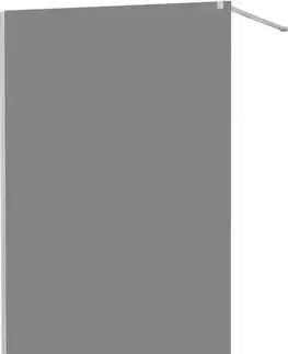 Sprchové dvere MEXEN/S - KIOTO Sprchová zástena WALK-IN 80x200 cm 8 mm, chróm, dymové sklo 800-080-101-01-40