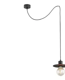 Svietidlá Argon 3835 - Luster na lanku CORSO 1xE27/15W/230V čierna 3835