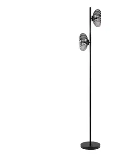 Lampy Osram - Stojacia lampa DECOR SMOKE 2xE14/12W/230V čierna/dymovo šedá 4058075850064