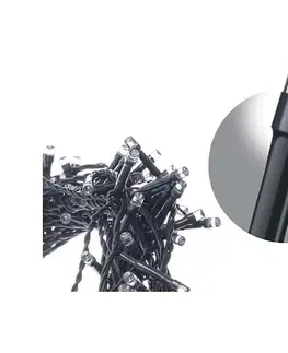 Vianočné dekorácie  LED Vonkajšia vianočná reťaz CHAIN 180xLED/8 funkcií 8m IP44 studená biela ZY1410