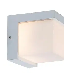 Záhradné lampy Rabalux 77096 vonkajšie nástenné LED svietidlo Andelle, biela