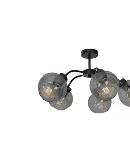 Svietidlá  Prisadený luster SOFIA 5xE27/60W/230V čierna MLP6597