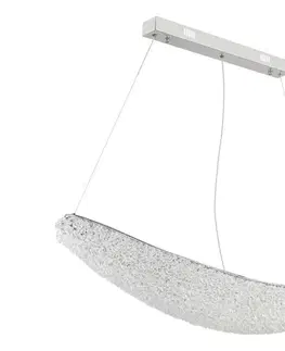 Svietidlá Globo 68524-40 - LED stmievateľný luster na lankách KRISTALLA LED/40W/230V lesklý chróm+DO 68524-40