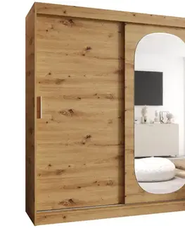 Šatníkové skrine Skriňa Royal 180 artisan