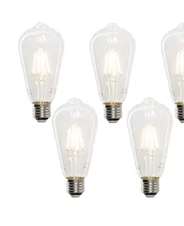 LED osvetlenie Sada 5 inteligentných LED žiaroviek E27 ST64 4,5W 470 lm 1800-4000K