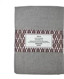 Záclony do obývačky Záclona na páske Ulla polyester svetlo sivá 140x180 Merkury Home II/22