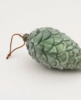 Vianočné dekorácie Ozdoba Frosted Pinecone 18 cm
