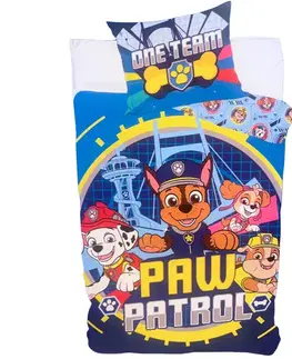 Detské obliečky Obliecky Disney Paw Patrol team 140x200cm+90x70cm Faro Tiahome