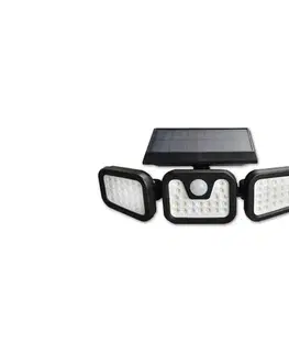 Záhradné lampy  LED solárny reflektor so senzorom LED/15W/3,7V 2400 mAh IP54 4500K SOLAR REF FLEX 15W-PIR