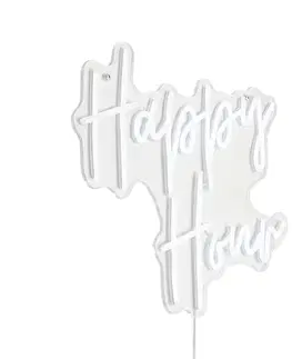 Nástenné osvetlenie Neónová nástenná lampa biela vrátane LED - Happy Hour