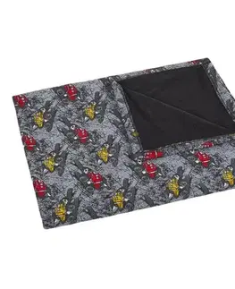 Detské deky Bellatex Detská deka Bára Auto čierna, 75 x 100 cm