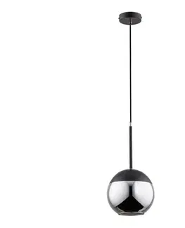 Svietidlá  Luster na lanku VOLDA 1xE27/60W/230V čierna 60823