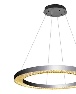 Svietidlá  LED luster na lanku JESI LED/90W/230V 3000K pr. 100 cm strieborný 701CHD1383