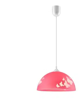 Svietidlá  Detský luster na lanku 1xE27/60W/230V LM 1.3.6 CZERWONY
