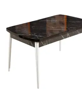 Jedálenské stoly Extendable Dining Table Bendir - White