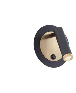 Svietidlá Redo 01-3090 - LED Nástenné bodové svietidlo CLOSER LED/6W/230V čierna 01-3090