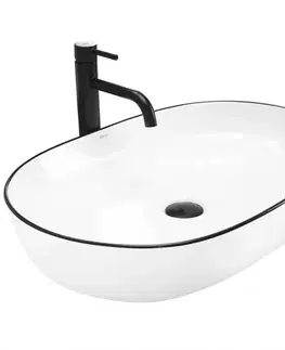 Sanitárna keramika Umývadlo na dosku Cleo 61 Black Edge