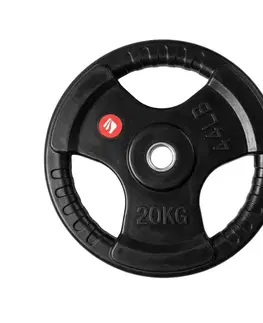 Závažia k činkám Pogumovaný kotúč inSPORTline Graton 20 kg 30 mm