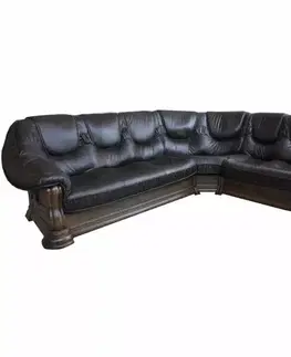 Rohová sedacia súprava L Kožená sedacia súprava Grizzly P Antique M600 22-23