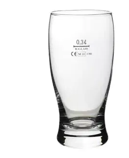 Poháre Kinekus Pohár sklo s ciachom 0,3l  GENTLEMAN