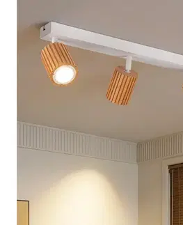 Svietidlá BRILAGI - Bodové svietidlo MODERN WOOD 3xGU10/8W/230V drevo/biela BRI386