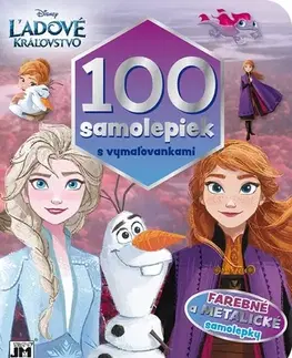 Nalepovačky, vystrihovačky, skladačky Ľadové kráľovstvo: 100 samolepiek s vymaľovankami