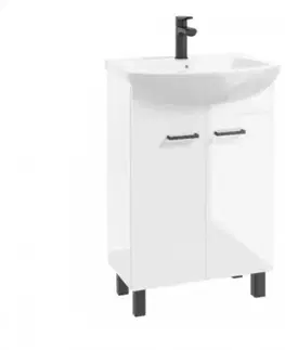 Nábytok do kúpeľne Kúpeľňová zostava NOVELTY D50 2D0S biela