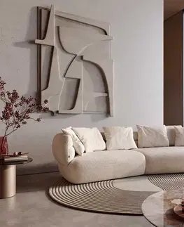 Veľké pohovky DELIFE Pohovka Roya 320x140 cm manšester béžová