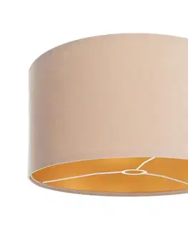 Predlžovacie káble  Tienidlo univerzálne STANDART E27 pr. 45 cm béžová/zlatá D-010-029-45/25-SH