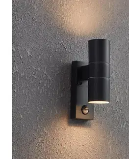 Záhradné lampy Eglo 32899-LED Vonkajšie nástenné svietidlo so senzorom RIGA 5 2xGU10/3W/230V IP44 32899