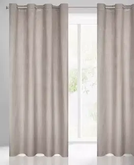 Závesy do spálne Záves DARCY 140x250 na priechodkách 384576 EUROFIRANY