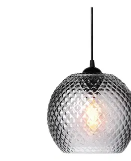Svietidlá Halo Design 718443 - Závesný luster na lanku NOBB 1xE27/40W/230V priemer 22 cm dymovo-sivý 718443