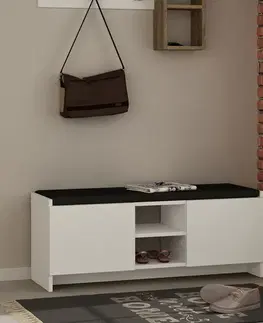 Botníky FUN botník so sedákom, biela
