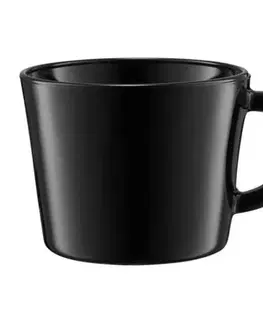 Poháre Kinekus Hrnček sklo, 450ml, JUMBO, čierny