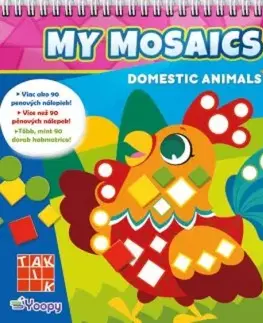 Nalepovačky, vystrihovačky, skladačky Mozaikové nálepky - Máme doma zvieratko
