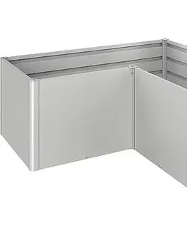 Truhlíky Biohort Zvýšený kvetináč na zeleninu BIOHORT L 201,6 x 201,6 x 77 cm (strieborná metalíza)